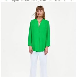Zara Woman Kelly green size medium blouse